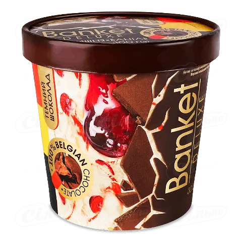 Морозиво Banket Deluxe Вишня ваніль 12% ст, 300г