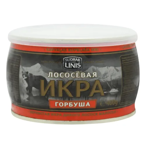 Ікра дикої горбуші Sudrablinis 400г
