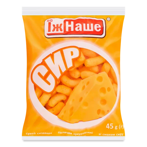 Кукурудзяні Палички З Смаком Сиру, В/ґ, 45г