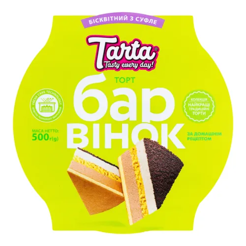 Торт бісквітний Барвінок Tarta 500г