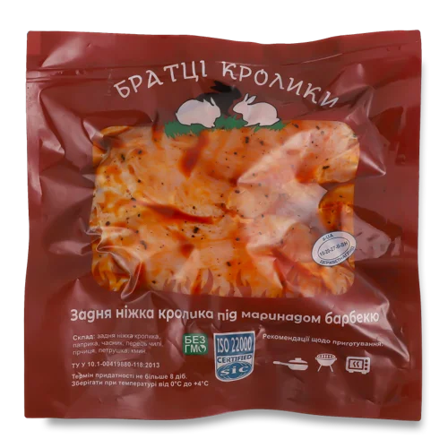 Ніжка Кролика Задня В/ґ Під Маринадом Барбекю, 1 кг