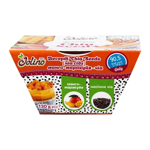 Десерт Манго-маракуйя-чіа Chia Seeds Jolino 130г