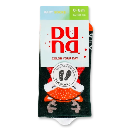 Шкарпетки дитячі Duna 4112 темно-зелений р.08-10