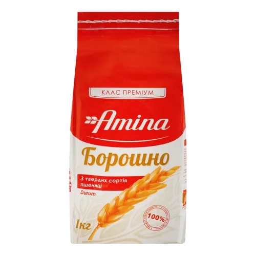 Борошно з твердих сортів пшениці Аміна м/у 1кг