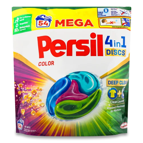 Миючий Засіб для Прання Color 4in1 Discs Deep Clean Persil, 54х25г