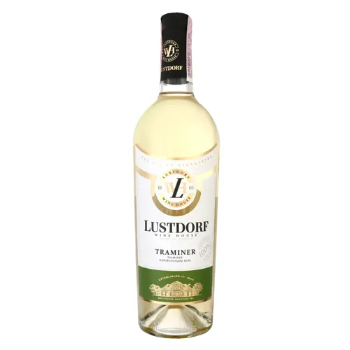 Вино 0.75л 9-13% біле напівсолодке Traminer Lustdorf пл