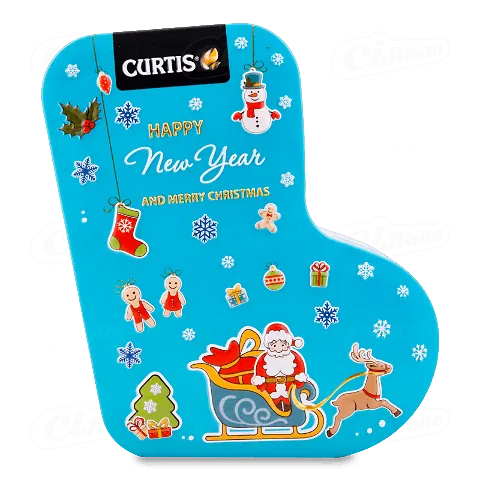 Чай чорний Curtis Happy New Year and Merry Christmas у скляній банці, 80г