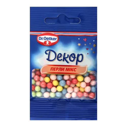 Посипка цукрова декоративна Перли мікс Dr.Oetker м/у 10г