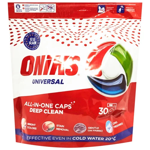 Капсули для прання Oniks Universal 30шт