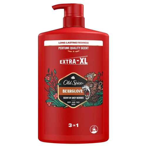 Гель для душу Old Spice 1л + Шампунь Bearglove 2в1 1л