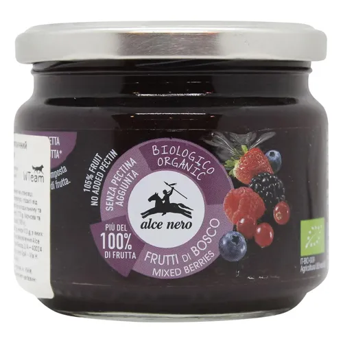 Джем Alce Nero з лісових ягід органічний 270г