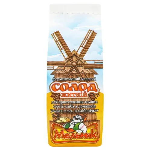 Солод Мельник житній ферментований мелений 450г