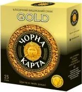 Кава розчинна Чорна Карта Gold стік шоубокс 25 пакетиків 1,8г