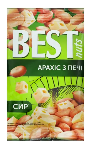 Арахіс смажений солоний Сир Best nuts м/у 80г