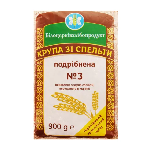 Крупа зі спельти подрібнена №3 Білоцерківхлібопродукт м/у 900г