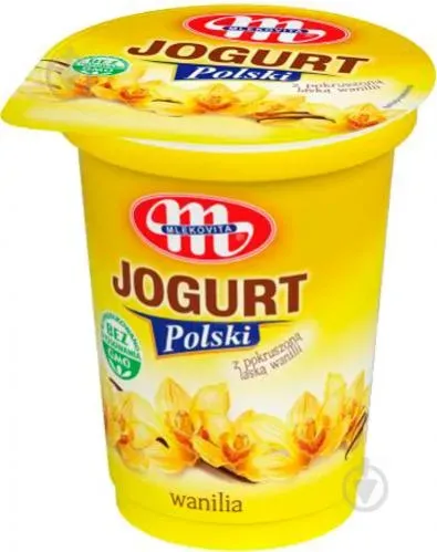 Йогурт Ванильний ст 350г ТМ Mlekovita