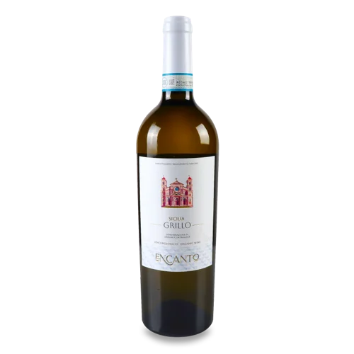 Вино Encanto Grillo Sicilia DOC, Органічне Біле Сухе, 0.75л