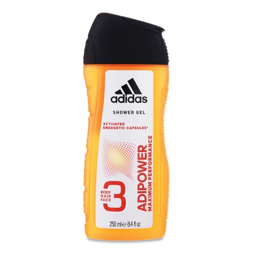 Гель для Душу 3в1 Adipower Adidas, Об'єм 250мл
