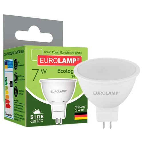 Лампа Eurolamp LED ECO серія P SMD MR16 7W GU5.3 4000K