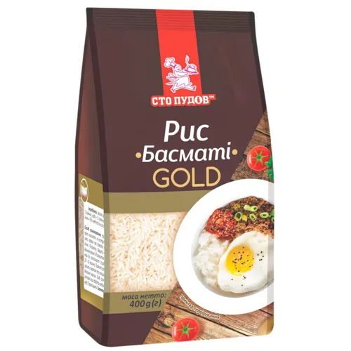 Рис Сто пудів Басматі Gold 400г