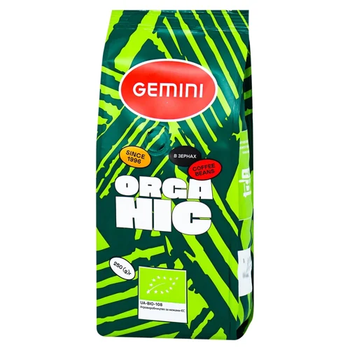 Кава Gemini Organic в зернах 250г