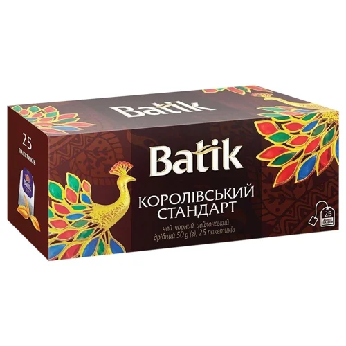 Чай чорний Batik Королівський стандарт 2г*25шт