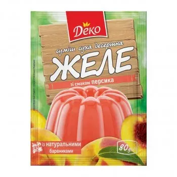Желе Деко зі смаком персика 80г