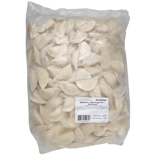 Вареники EkoSmac По-Селянськи з картоплею заморожені 5кг