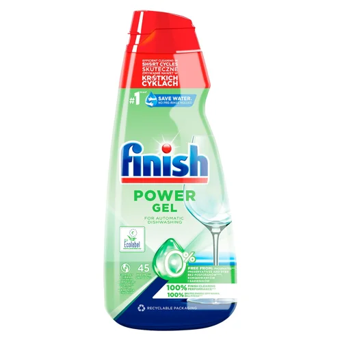 Гель для посудомийних машин Finish Power All in One 0% 900мл