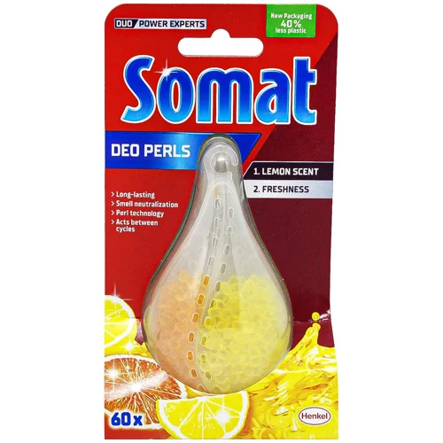 Ароматизатор для посудомийних машин Somat Deo Duo-Perls Лимон в апельсин 17г