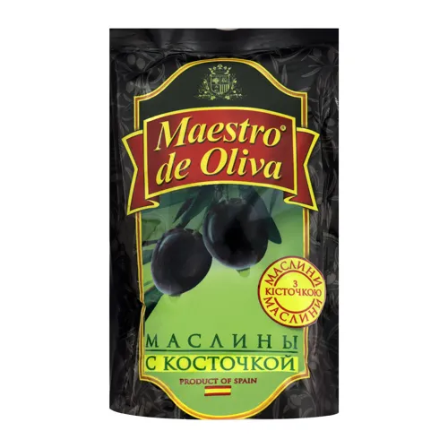 Маслини з кісточкою Maestro de Oliva д/п 170г