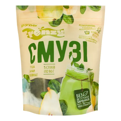 Смузі «Груша-Банан-Шпинат» (5шт*90г) мультипак