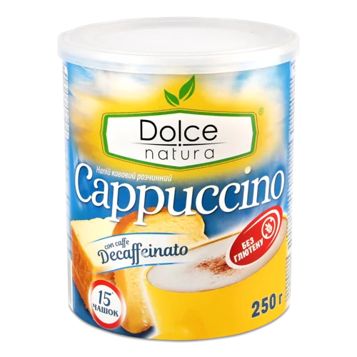 Напій Кавовий Розчинний Cappuccino Decaffeinato, к/у 250г