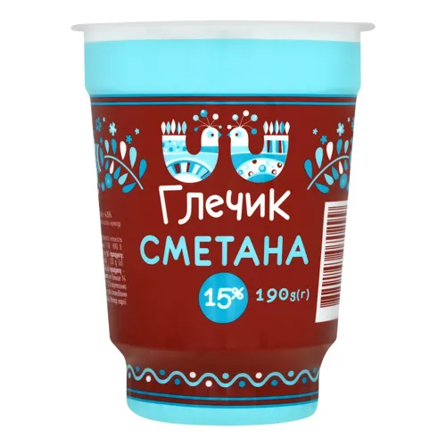 Сметана 15% Глечик ст 190г