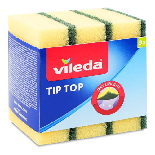 Губки Tip Top Vileda, 3 шт, в/ґ