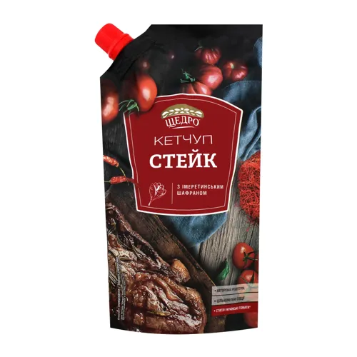 Кетчуп пастеризований Стейк Щедро д/п 250г