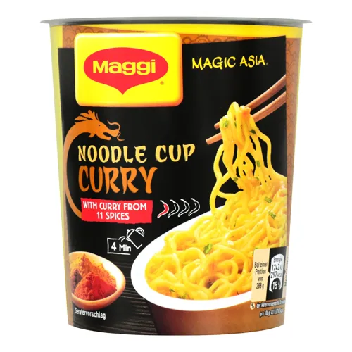Вермішель швидкого приготування зі смаком каррі гостра Magic Asia Maggi 63г