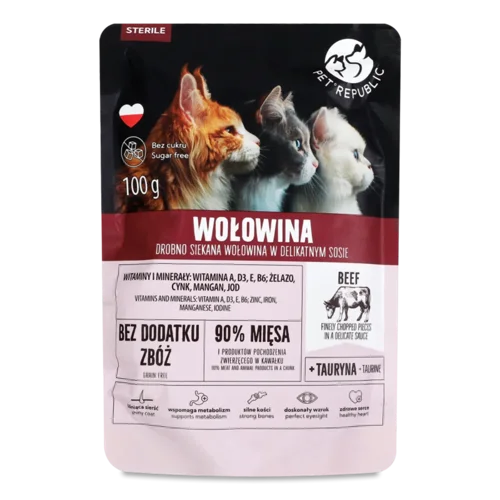 Корм для стерилізованих котів Pet Republic яловичина