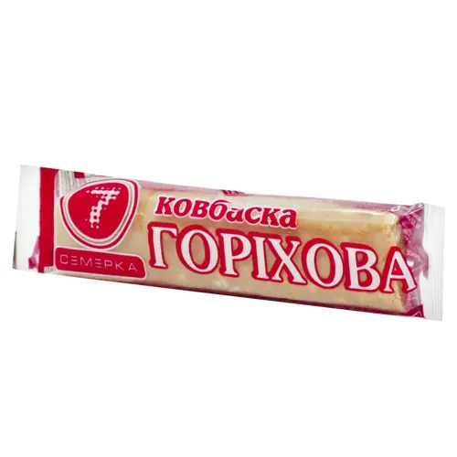 Ковбаска Семерка горіхова зі смаком вершків 100г