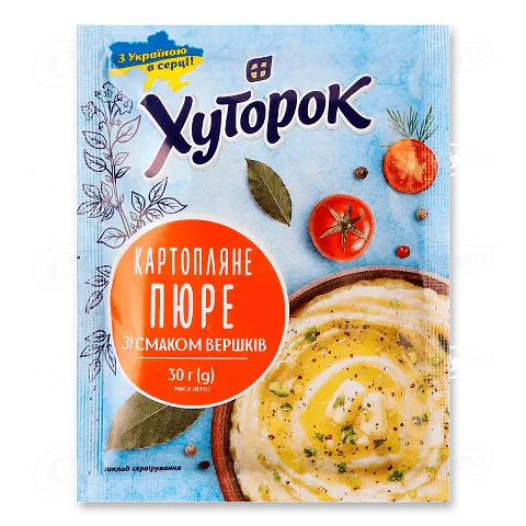 Пюре картопляне Хуторок зі смаком вершків 30г