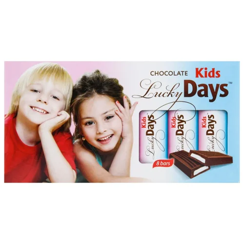 Шоколад молочний Lucky Days з молочною начинкою 100г
