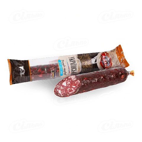 Ковбаса «Алан» «Українська» сиров'ялена, малий батон, кг