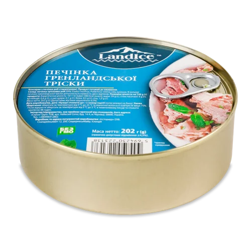 Печінка Тріски Гренландської Вищого Ґатунку, З/Б 202 Г