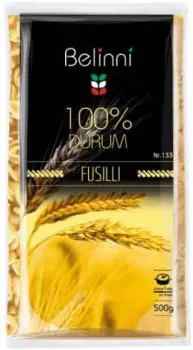 Макаронні вироби Спіральки 500г п/ет ТМ Belinni
