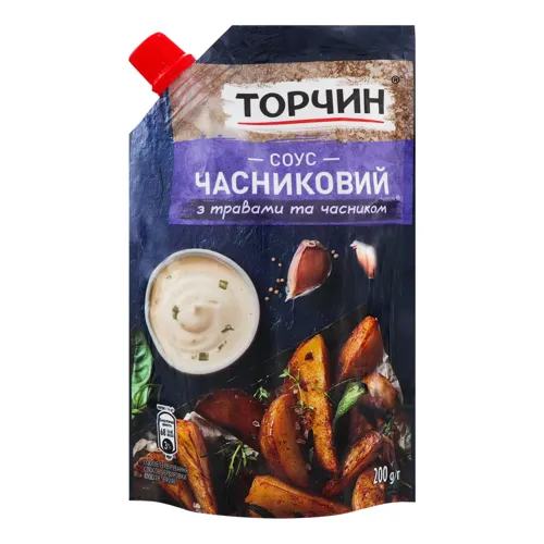 Соус з травами та часником Часниковий Торчин д/п 200г
