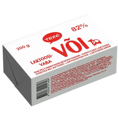 Масло тере 82%, 200г без лактози