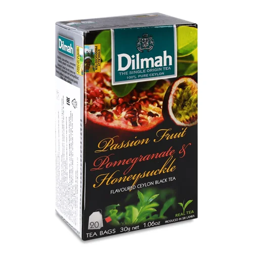 Чай чорн Dilmah PasFruit Pomegranate&Honeysuckle,20*1,5г/уп