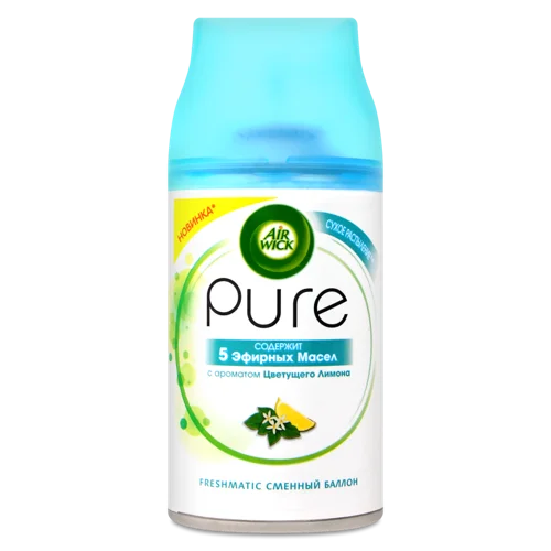Балон Змінний Для Автоматичного Освіжувача Повітря Квітучий Лимон Pure Air Wick, 250мл