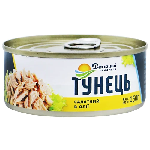 Тунець Домашні Продукти салатний в олії 150г