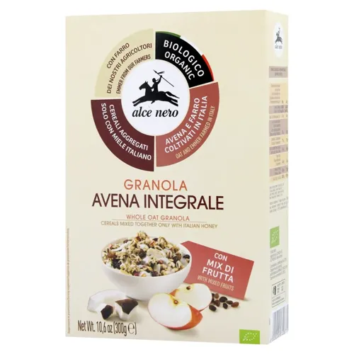 Гранола Alce Nero з фруктовим міксом органічна 300г